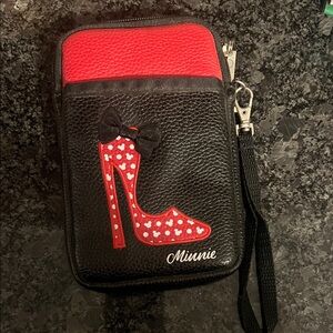 Minnie Red and Black Key & Card Holder